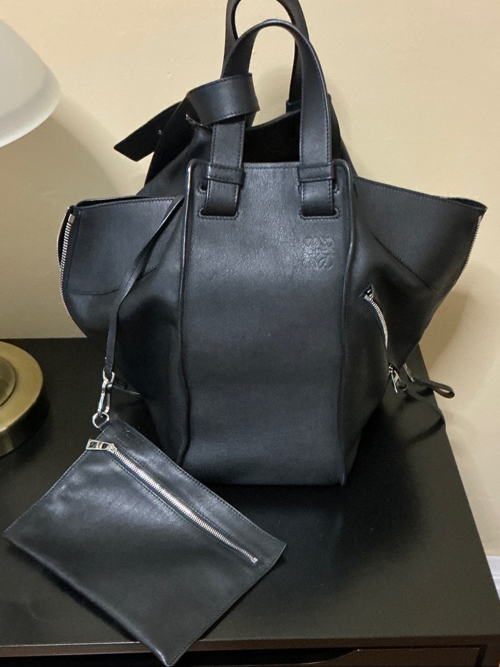 Loewe
Leather Medium Hammock Bag